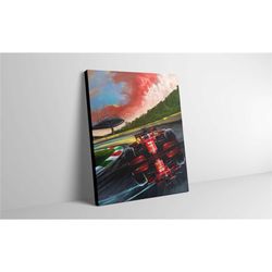 ferrari formula 1 canvas wall art - ferrari