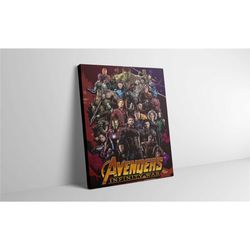 avengers infinity war canvas wall art - marvel