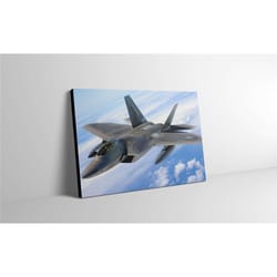 f-22 raptor canvas print wall art - f-22