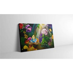 alice in wonderland canvas print wall art alice