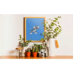 tom canvas printing, cartoon wall art, print on