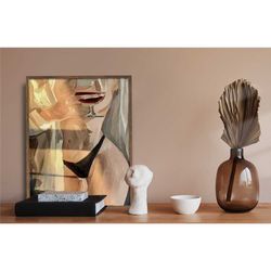 nude female canvas wall art, sexy female canvas