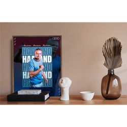 erling haaland canvas print,manchester city canvas, manchester city