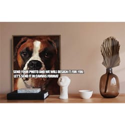 custom pet canvas, custom pet portrait, pet portrait