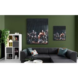 kobe bryant canvas, la lakers poster, black mamba