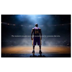 kobe bryant poster mamba mentality motivational quote poster