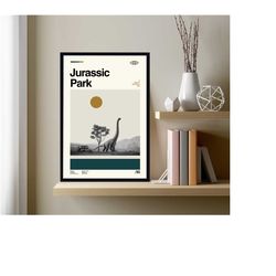 jurassic park movie, jurassic park poster, custom poster, wall art print , printable art, digital art, wall art, home de