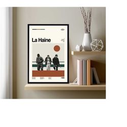 la haine poster, la haine movie poster, la haine vintage, minimalist art, vintage poster, modern art, custom poster, hig