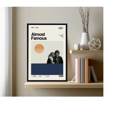 almost famous poster, almost famous movie poster, abstract poster, retro poster, minimalist art, vintage poster, wall de