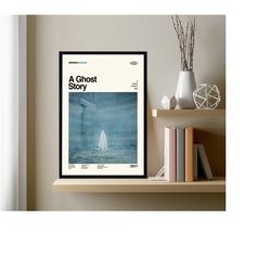 a ghost story poster, a ghost story print, a ghost story art, vintage poster, modern art, custom poster, high quality, h