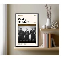 peaky blinders poster, steven knight, retro music poster, minimalist art, midcentury art, retro modern poster, vintage p