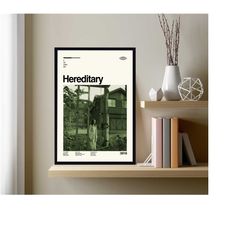 hereditary movie poster, hereditary poster, retro movie print, modern vintage, movie poster, minimal movie art, custom p