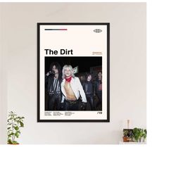 the dirt poster, jeff tremaine, movie poster, retro music poster, vintage poster, retro poster, minimalist art, modern a
