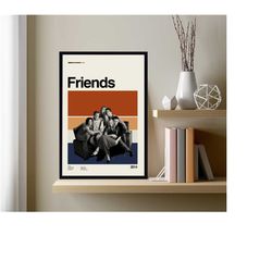 friends poster, friends movie poster, classic movie poster, abstract poster, retro poster, minimalist art, vintage poste