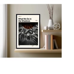 what we do in the shadows movie, what we do in the shadows, retro movie poster, abstract poster, retro poster, minimalis