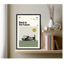 back to the future movie, robert zemeckis, back to the future print, vintage poster, retro poster, minimalist art, moder