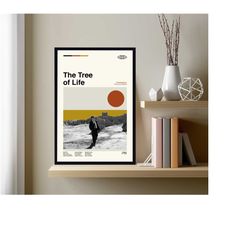 the tree of life, terrence malick, movie poster, retro movie poster, abstract poster, retro poster, minimalist art, vint