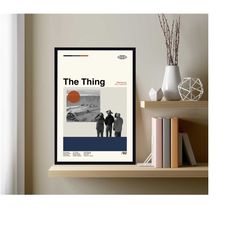 the thing poster, the thing movie poster, retro movie poster, movie poster, retro music poster, vintage poster, retro po