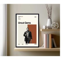 uncut gems poster, uncut gems print, uncut gems art, vintage film, classic movie print, vintage poster, retro print, cla