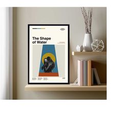 the shape of water poster, wall art, movie poster, minimalist wall art, home decor, custom poster, wall art print, gifts