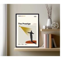 the prestige poster, christopher nolan, minimalist art, vintage poster, modern art, custom poster, high quality, gifts f