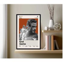 end game poster, end game movie, end game print, avengers film, minimalist art, vintage poster, wall decor, wall art, gi