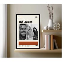 the shining poster, the shining movie, abstract poster, retro poster, minimalist art, vintage poster, wall decor, wall a