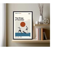 the kings of summer poster, jordan vogt robert, retro movie poster, vintage poster, retro poster, minimalist art, modern