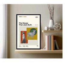 the house that jack built poster, movie poster, movie art, retro music poster, vintage poster, retro poster, minimalist
