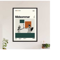 midsommar poster, film poster, movie poster, minimalist wall art, home decor, custom poster, wall art print