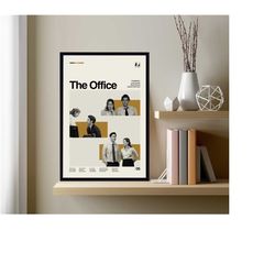 the office poster, the office print, the office movie, minimalist movie poster, vintage poster, retro print, classic mov
