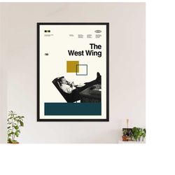 the west wing poster, the west wing print, movie poster, minimalist wall art, home decor, custom poster, wall art print