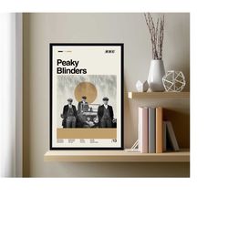 peaky blinders movie, steven knight, retro movie poster, vintage poster, retro poster, minimalist art, modern art, wall