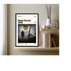 blade runner 2049 movie poster, blade runner 2049 wall decor, retro print, classic movie, wall art print, home decor, gi