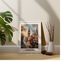london print - vintage london poster - london wall art - london art print - england wall print - london art print - lond