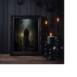 scary wall art - horror art print - halloween wall art - spooky print - creepy poster - creepy artwork - dark print - wi