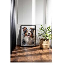 border collie - border collie print - dog lover gift - dog portrait - pet portrait - border collie gift