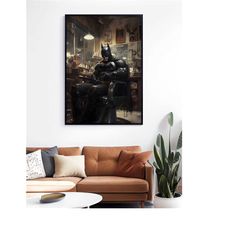 barbershop print poster - barbershop wall art print - gift for barber - barbershop art decor - vintage barbershop wall d