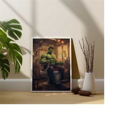 barbershop wall art print - gift for barber - hair salon wall decor - barbershop art - barber art - barbershop poster -