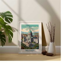 belfast print, northern ireland print, belfast wall art poster, northern ireland wall art poster, northern ireland trave