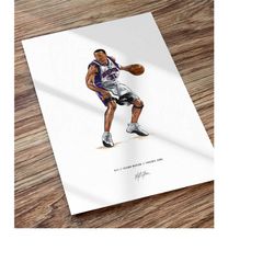 shawn marion phoenix suns basketball art illustrated print poster