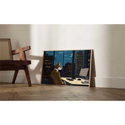 pop art poster: office fox wall decor home