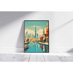digital poster dubai skylines dubai art prints modern