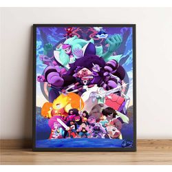 steven universe poster, rachel berry wall art, cartoon