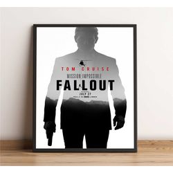 tom cruise fallout poster, tom cruise wall art,