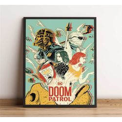 doom patrol poster, diane guerrero wall art, tv