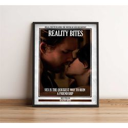 reality bites | cult film poster | vintage