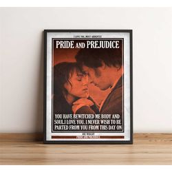 pride and prejudice | cult film poster |