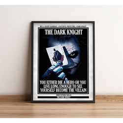 the dark knight | cult film poster |