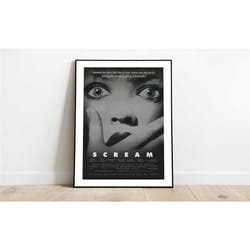 framed scream movie poster 1996, wall art, wall